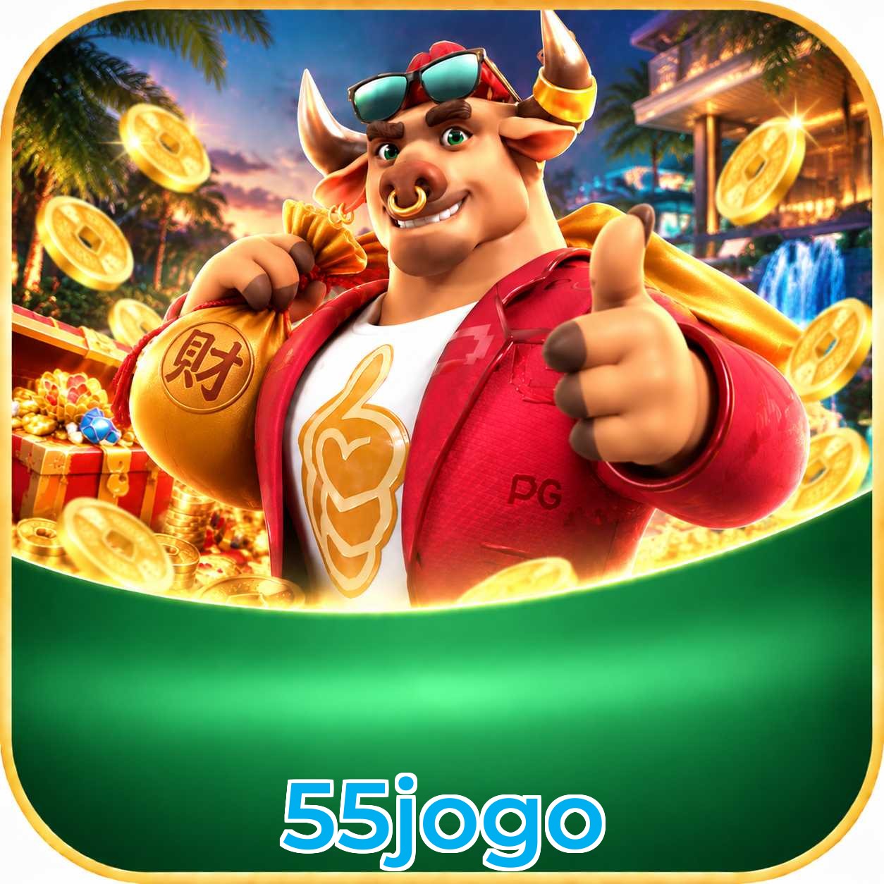 Logo 55jogo Telegram Canal Oficial